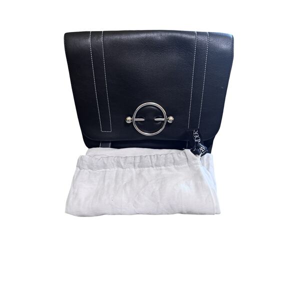 JW Anderson Disc Satchel Black Leather Crossbody / Shoulder Bag Iconic - Picture 1 of 11